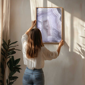 Purple Agate Poster