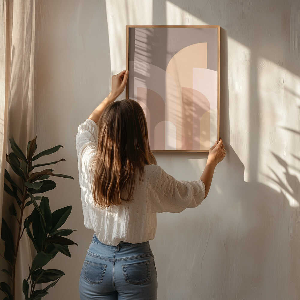 Retro Geometric II Poster