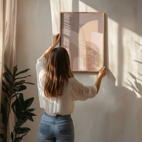 Retro Geometric II Poster