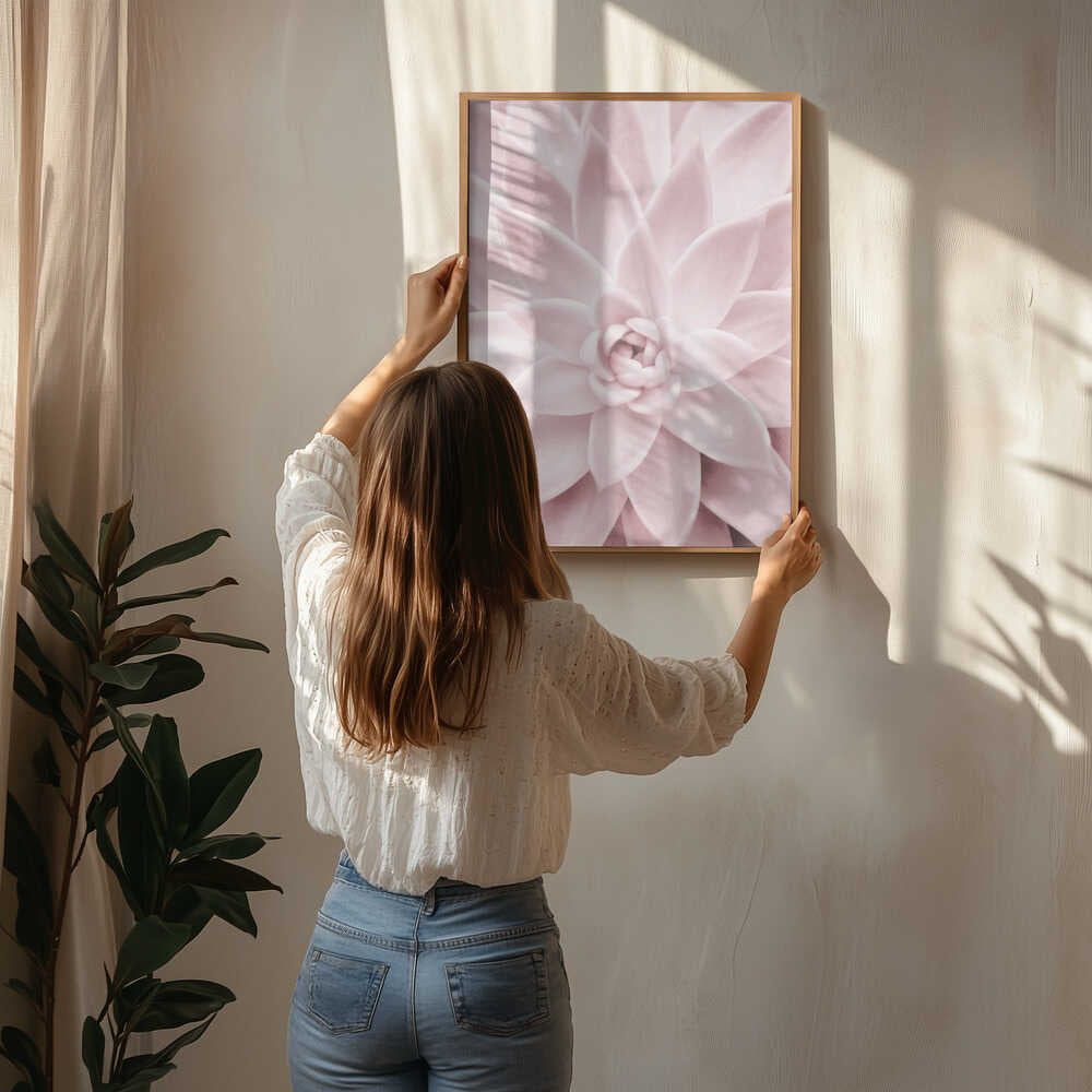 Pink Succulent Poster