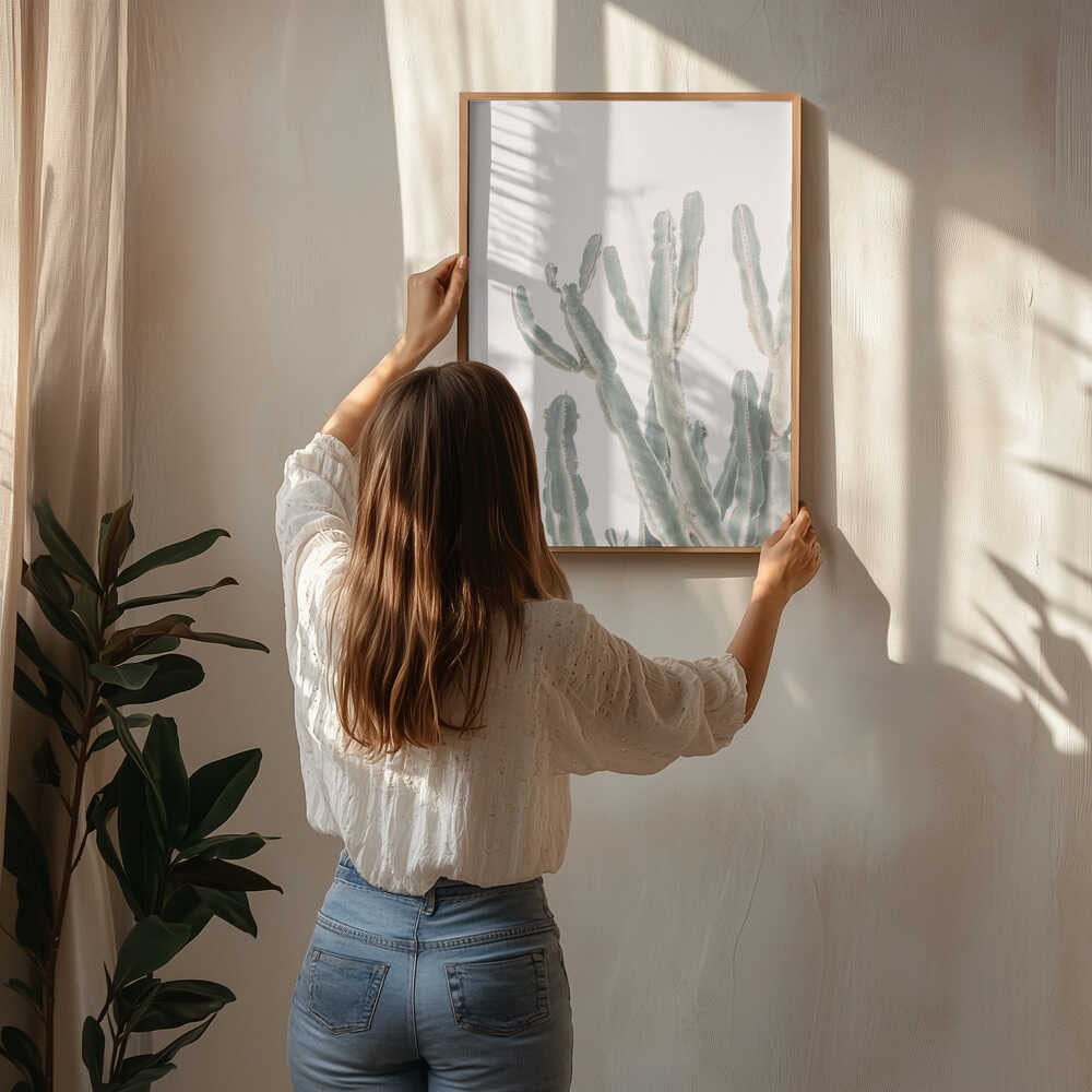 Sunrise Cactus Poster