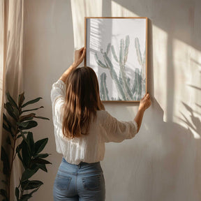Sunrise Cactus Poster