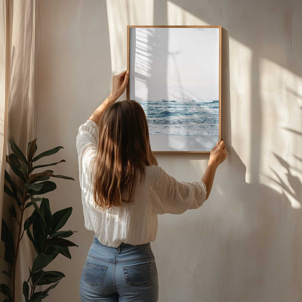 Abstract Waves Poster