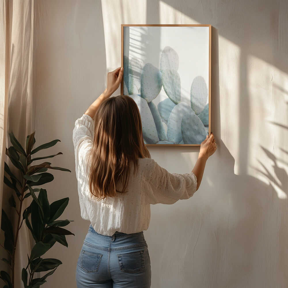 Pastel Cacti Poster