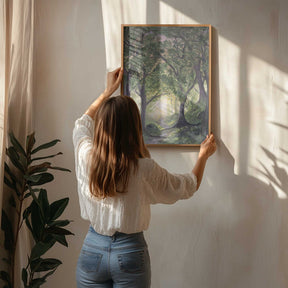 The forest path Poster
