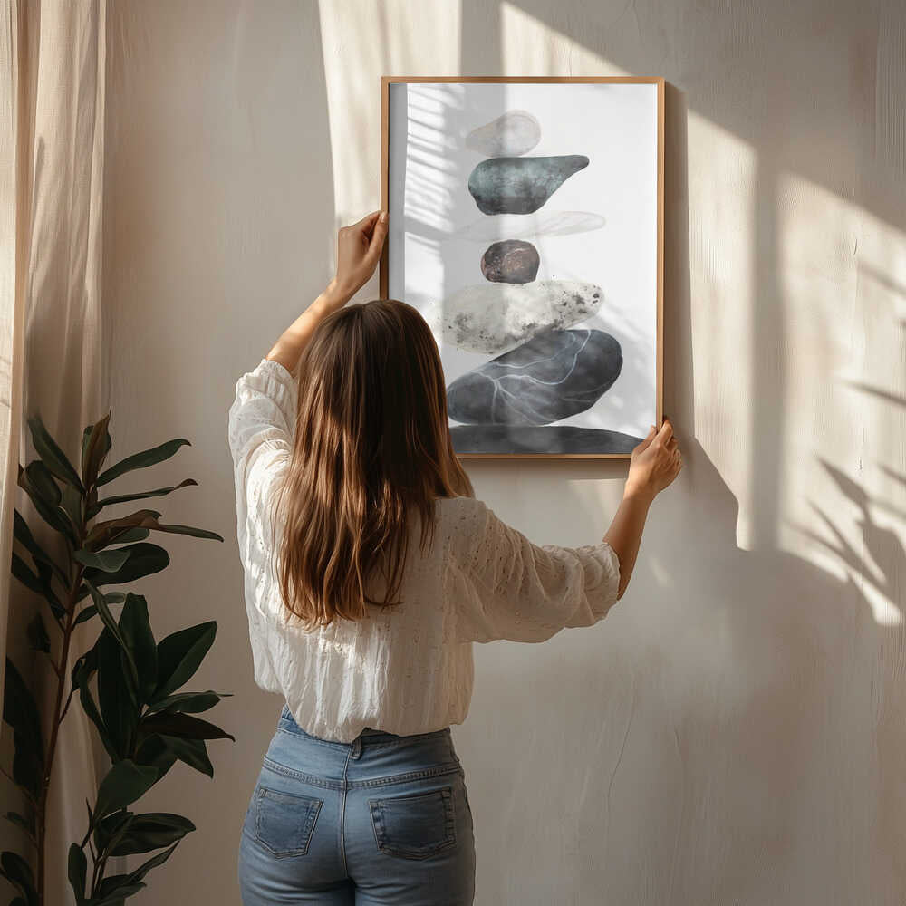 Stones from the beach Poster