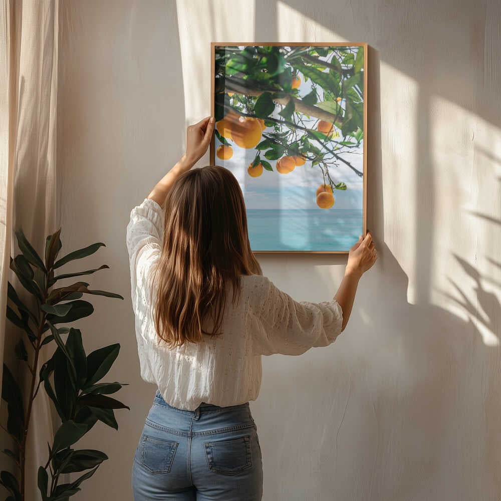 Amalfi Coast Oranges IV Poster