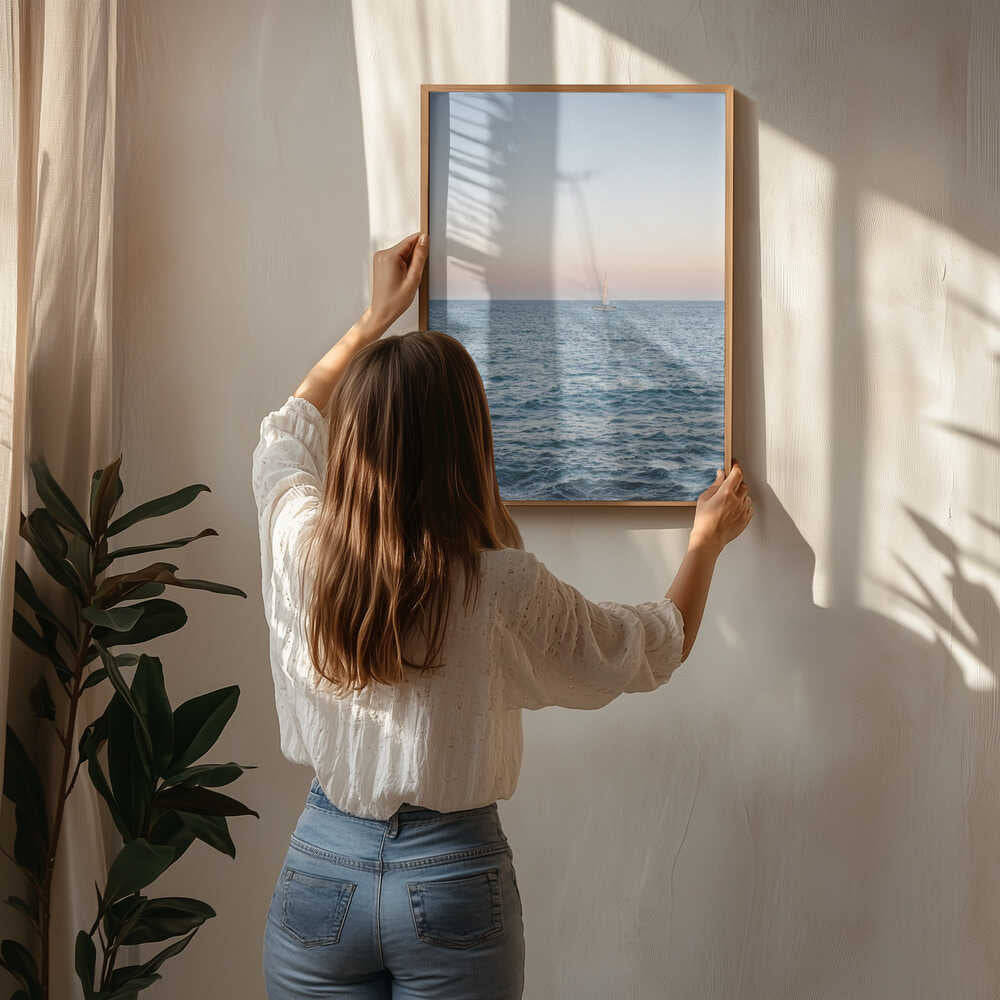 Amalfi Sunset Coast Sailing | Italy Travel Photography Poster