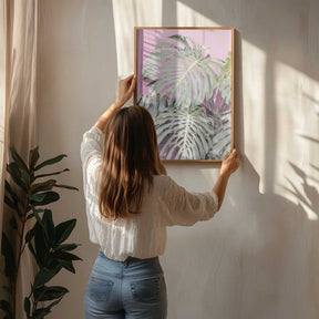 Monstera leaf La Muralla Poster