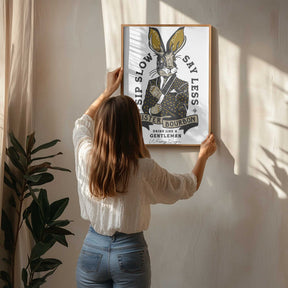 Mister Bourbon Jackalope In Smoking Jacket Poster