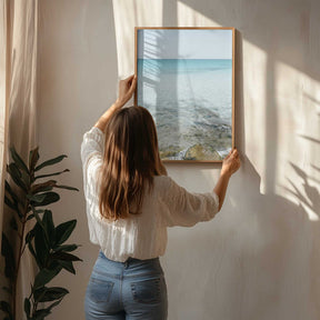 Seascape at the Italian Coast Poster