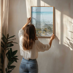 Seascape at the Italian Coast Poster