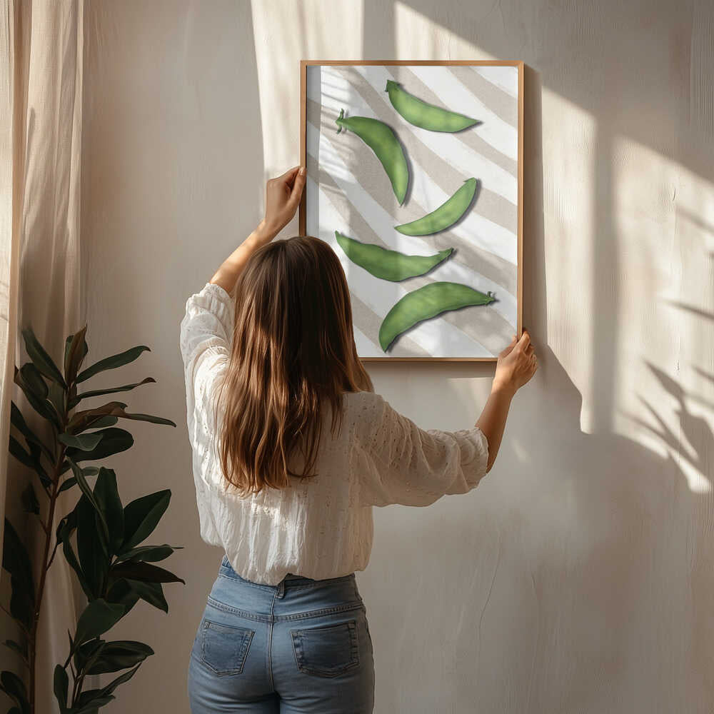 Sugar snap peas Poster