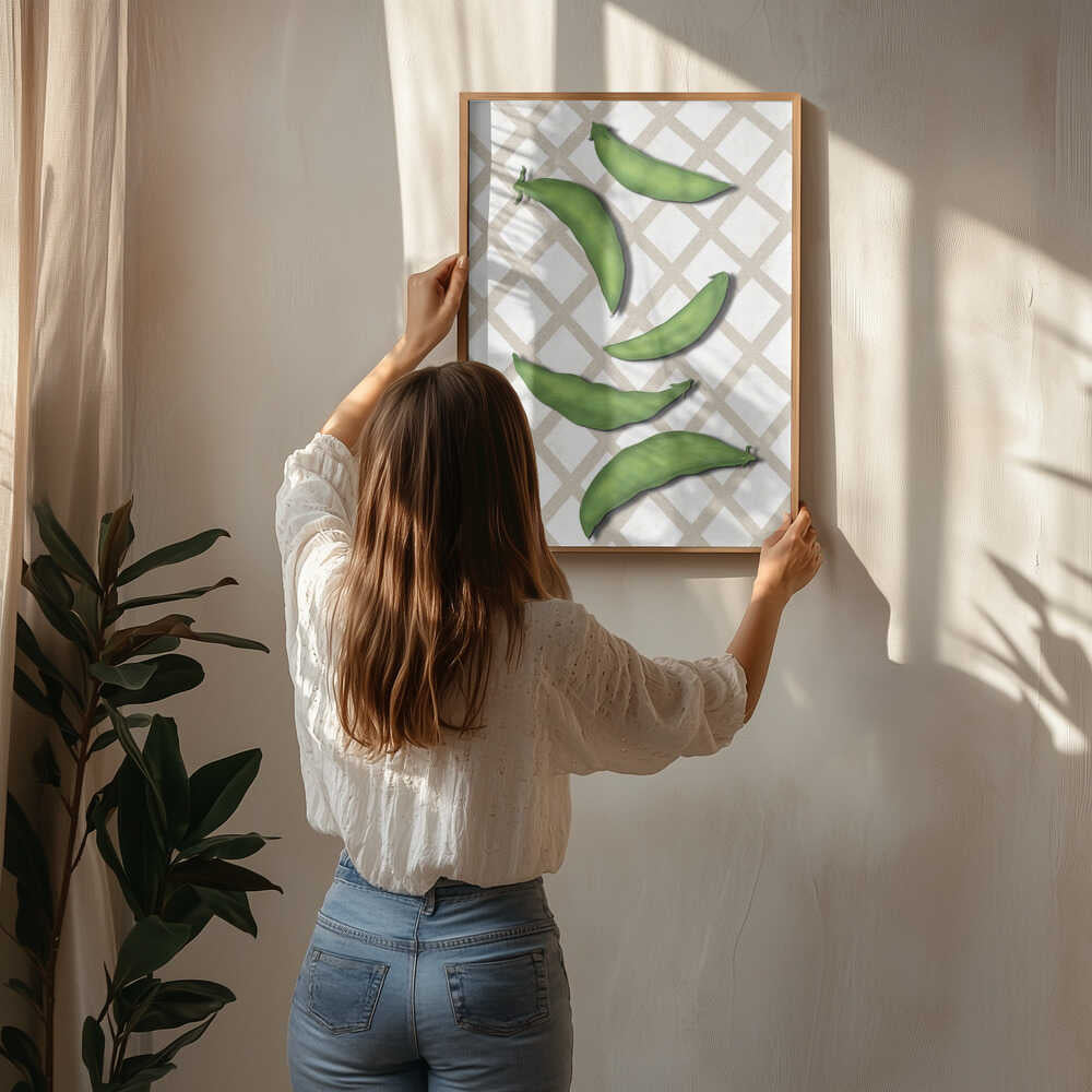 Sugar snap peas Poster