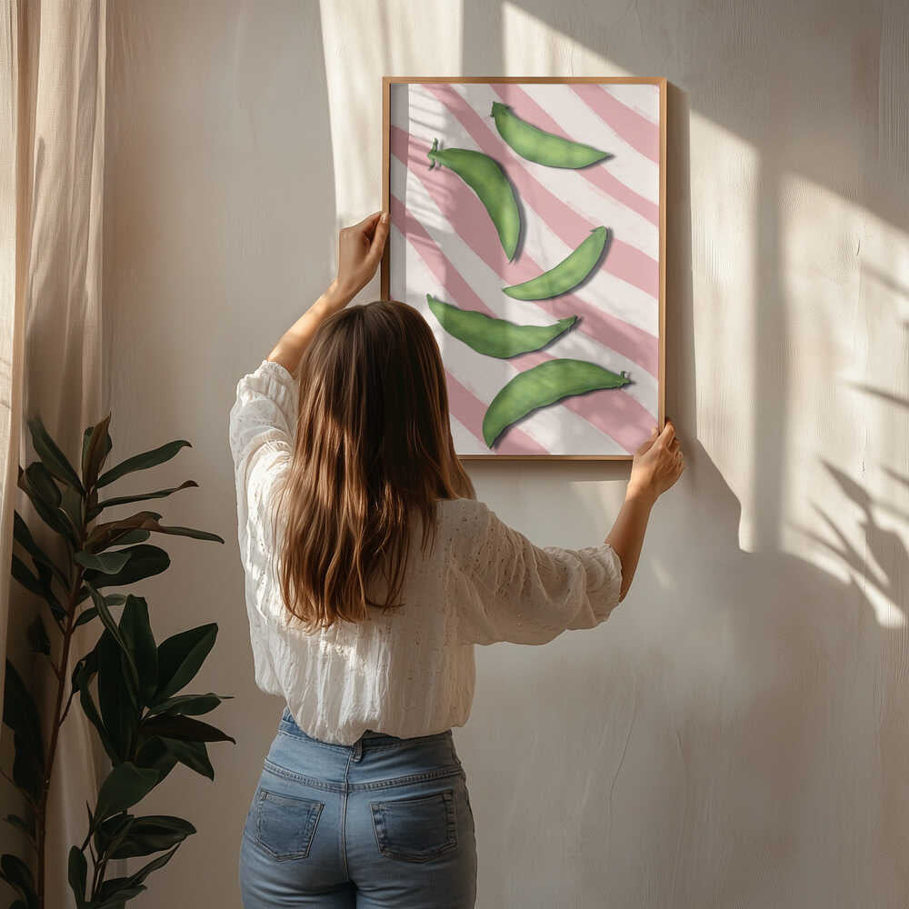 Sugar snap peas Poster