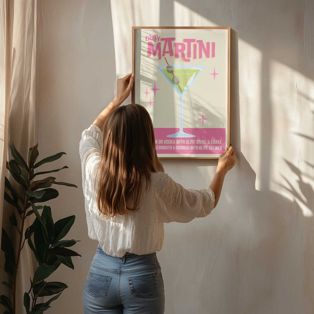 Dirty Martini Cocktail 01.png Poster
