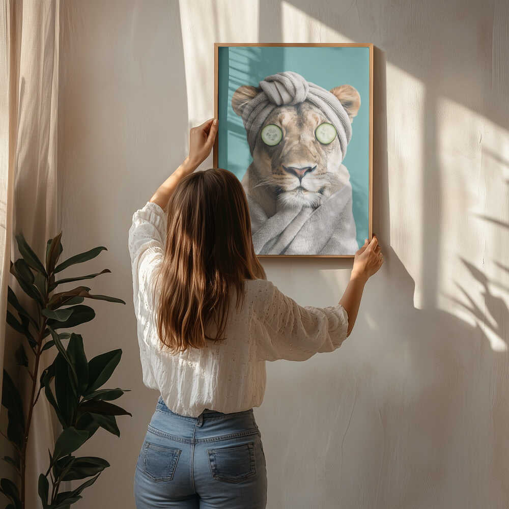 Luxury Lioness Poster