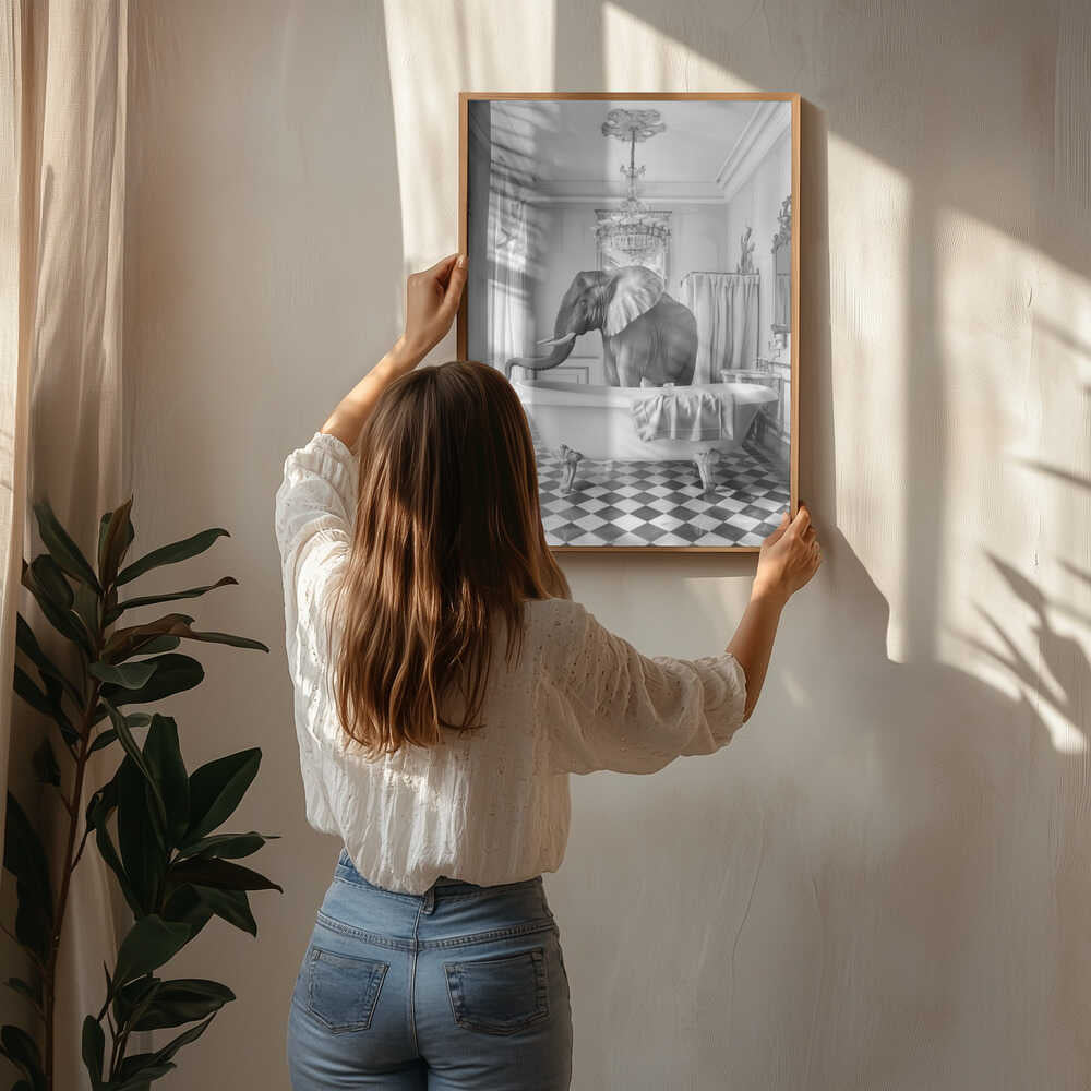 A Bathroom Occupied Poster