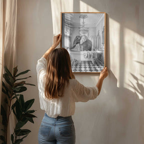 A Bathroom Occupied Poster