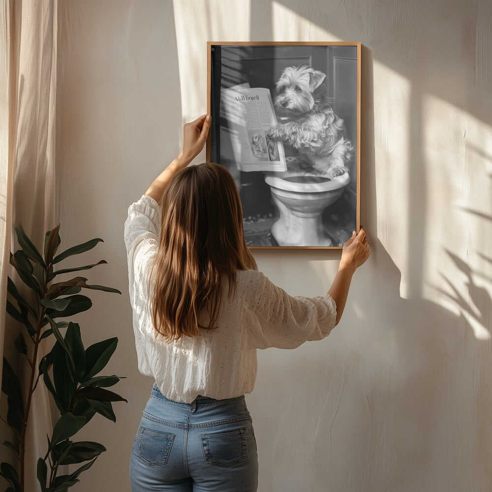 Doggy Doing A Doo Doo Poster