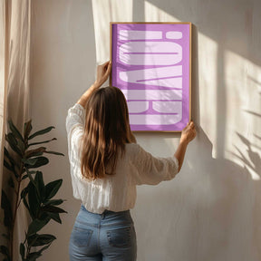 Bold Purple Typework Poster