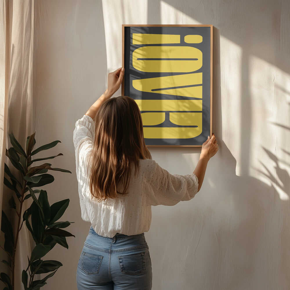 Abstract Typography Artwork Poster