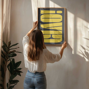 Abstract Typography Artwork Poster