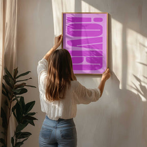 Bold Fuchsia Layers Poster