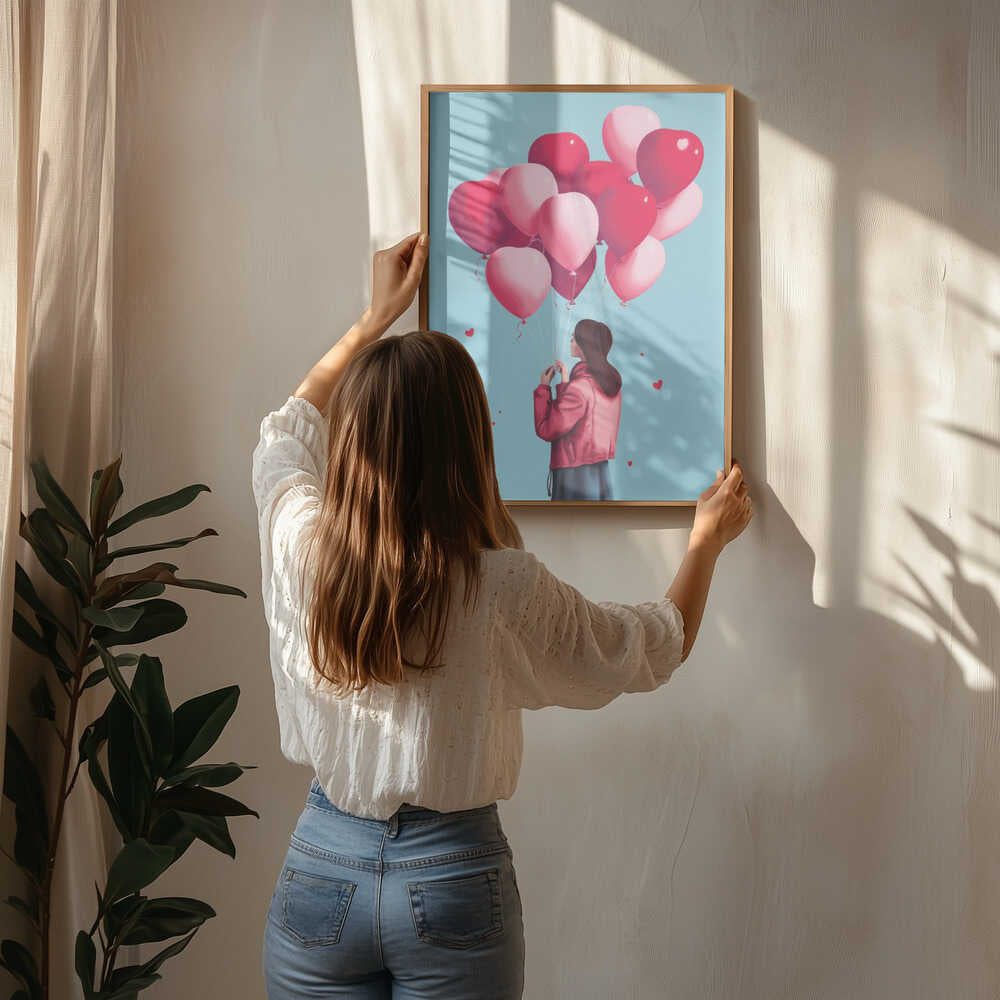 Love Balloons Flight Poster
