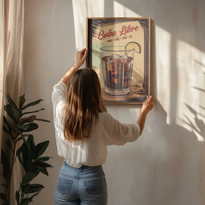Cuba Libre Cocktail Poster