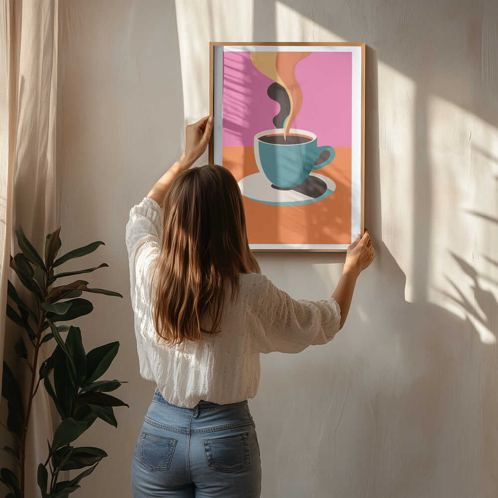 A3 Coffee Steam Pink Final 01 01.png Poster