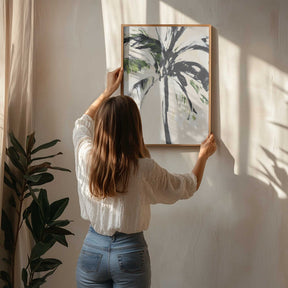 Abstract Palm Tree Poster