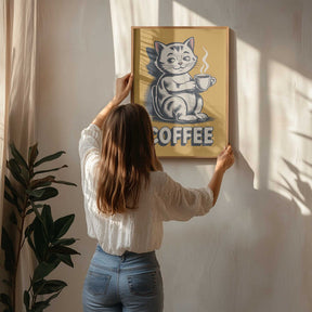 Cat Brew Delight Poster