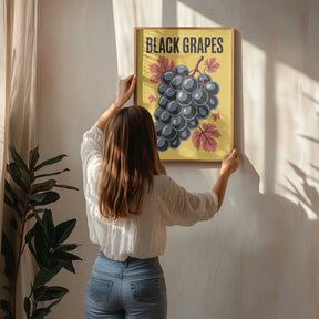 Grapes &amp; Leaves Poster
