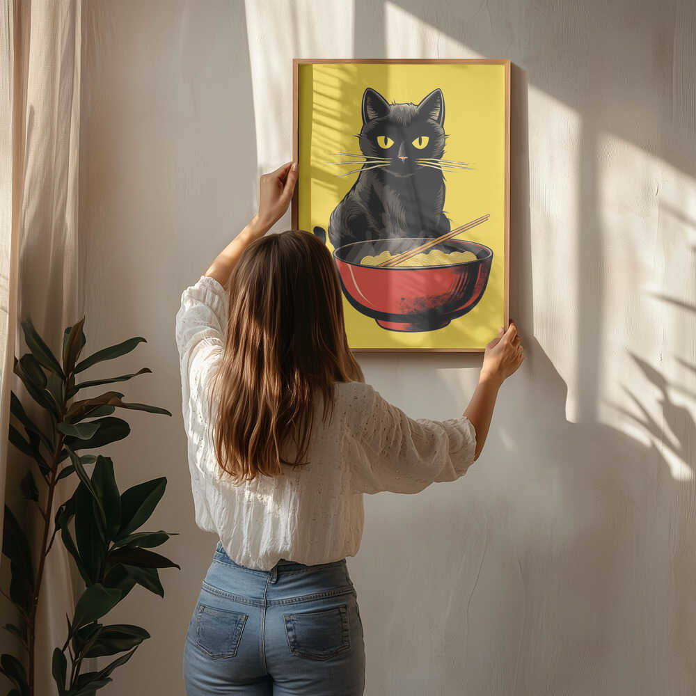 Noodle Cat No 1 Poster