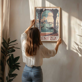 Venezia Vintage Travel Poster Poster