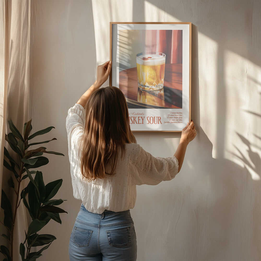 Classic Cocktails - Whiskey Sour Poster