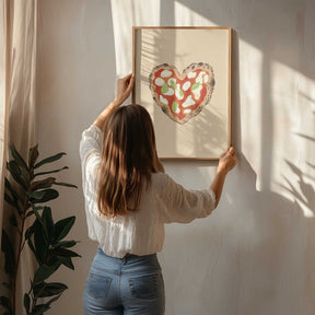 Pizza Heart Poster