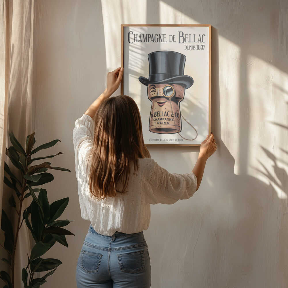 Champagne De Bellac Poster
