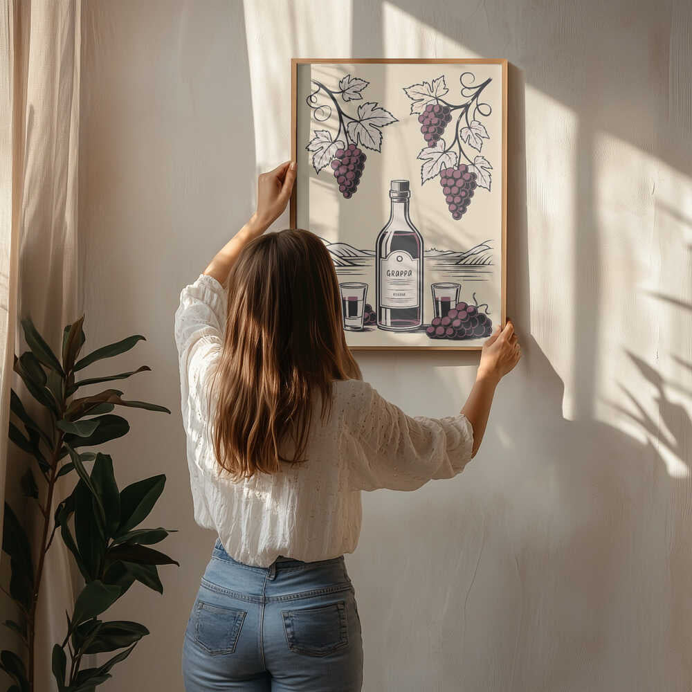 Grappa Bottle Poster