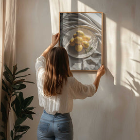 A Plate of Lemons Poster