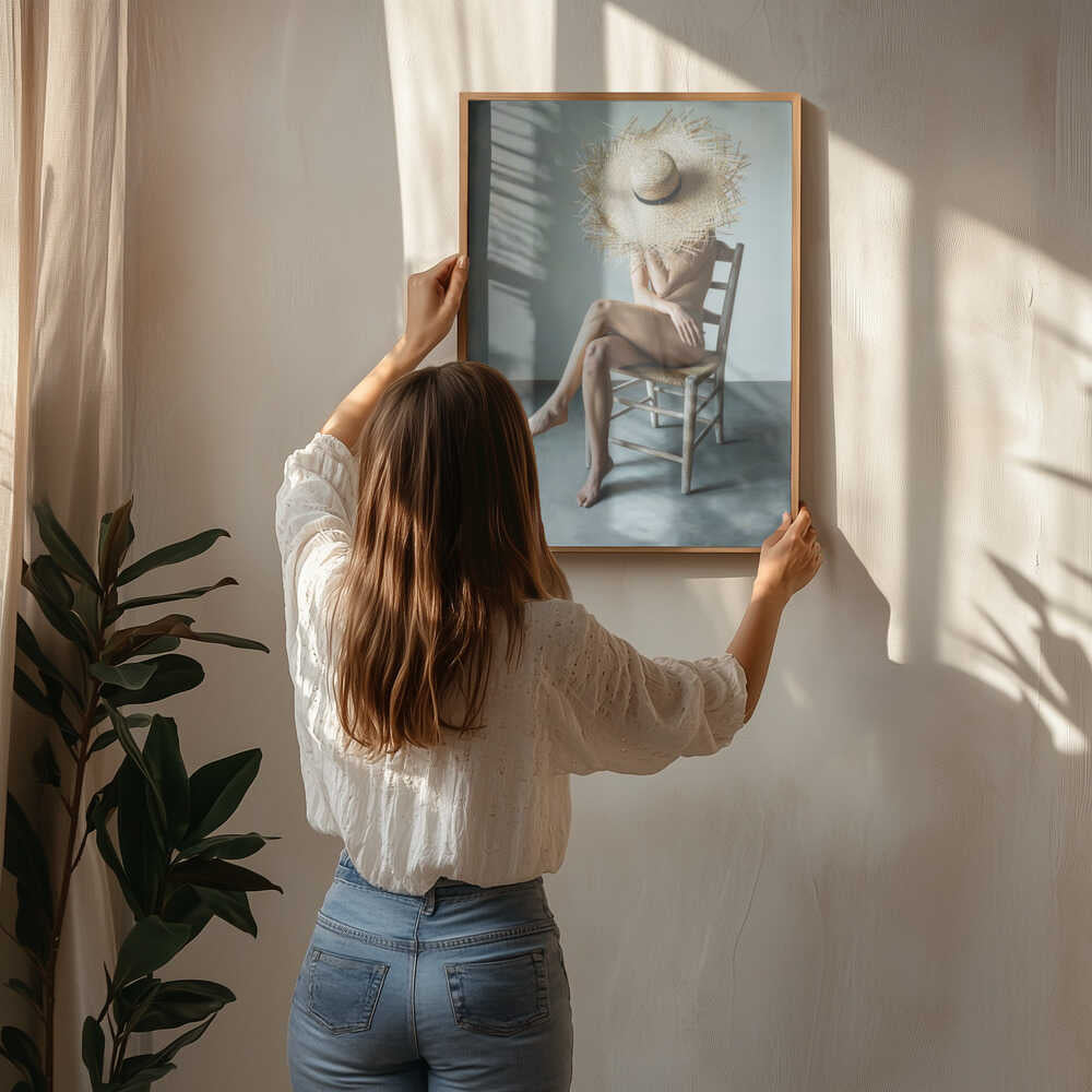 The Girl In the Straw Hat Poster