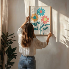 Boho Flowers Series No 9 Poster