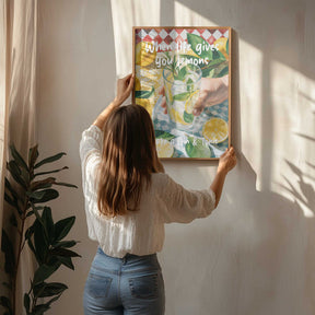 When Life Gives You Lemons, Make A Gin &amp; Tonic Poster