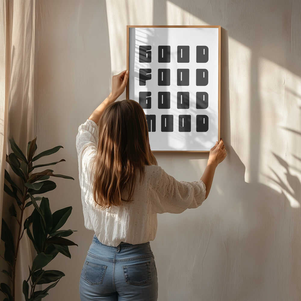 Good Food Good Mood Poster