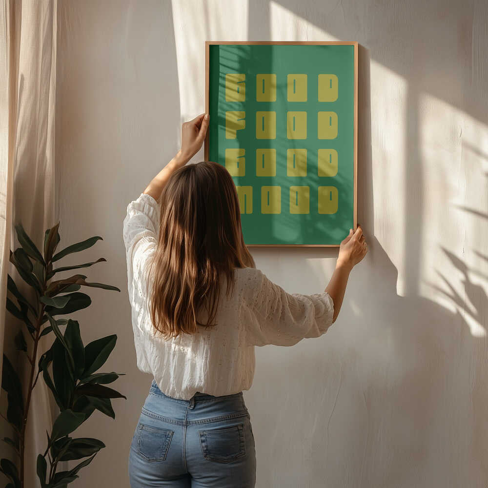 Good Food Good Mood Poster