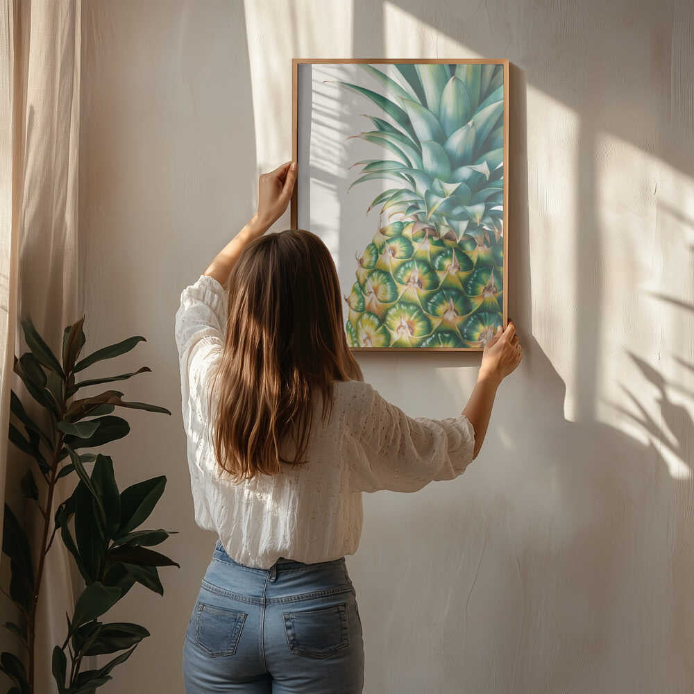 Pineapple Close Up Poster