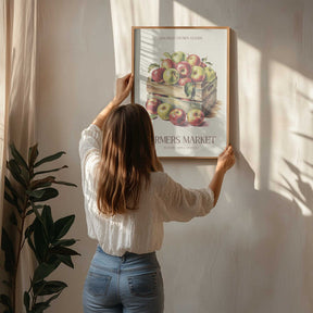 Farmers Market Apple Poster