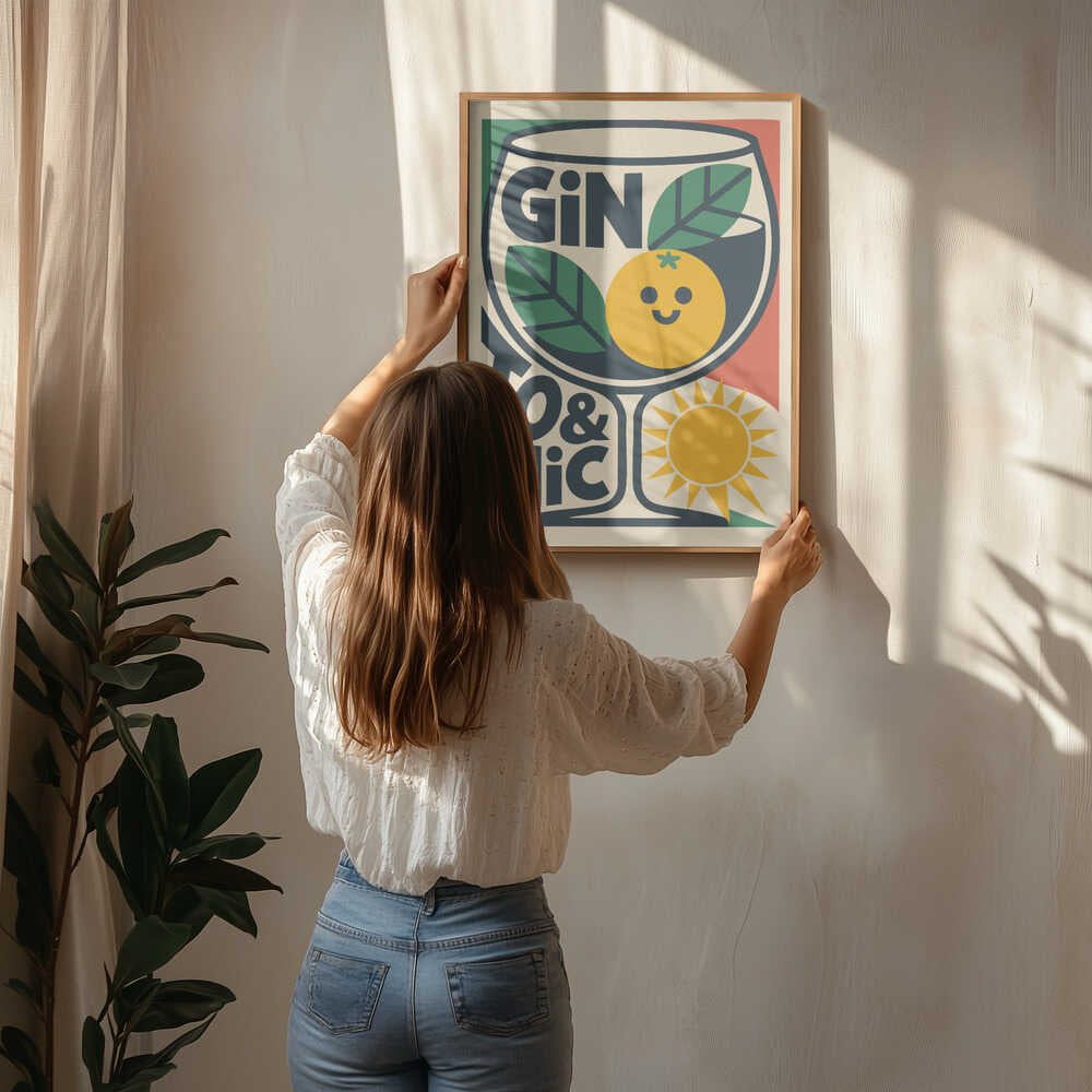 Sunny Gin and Tonic Poster