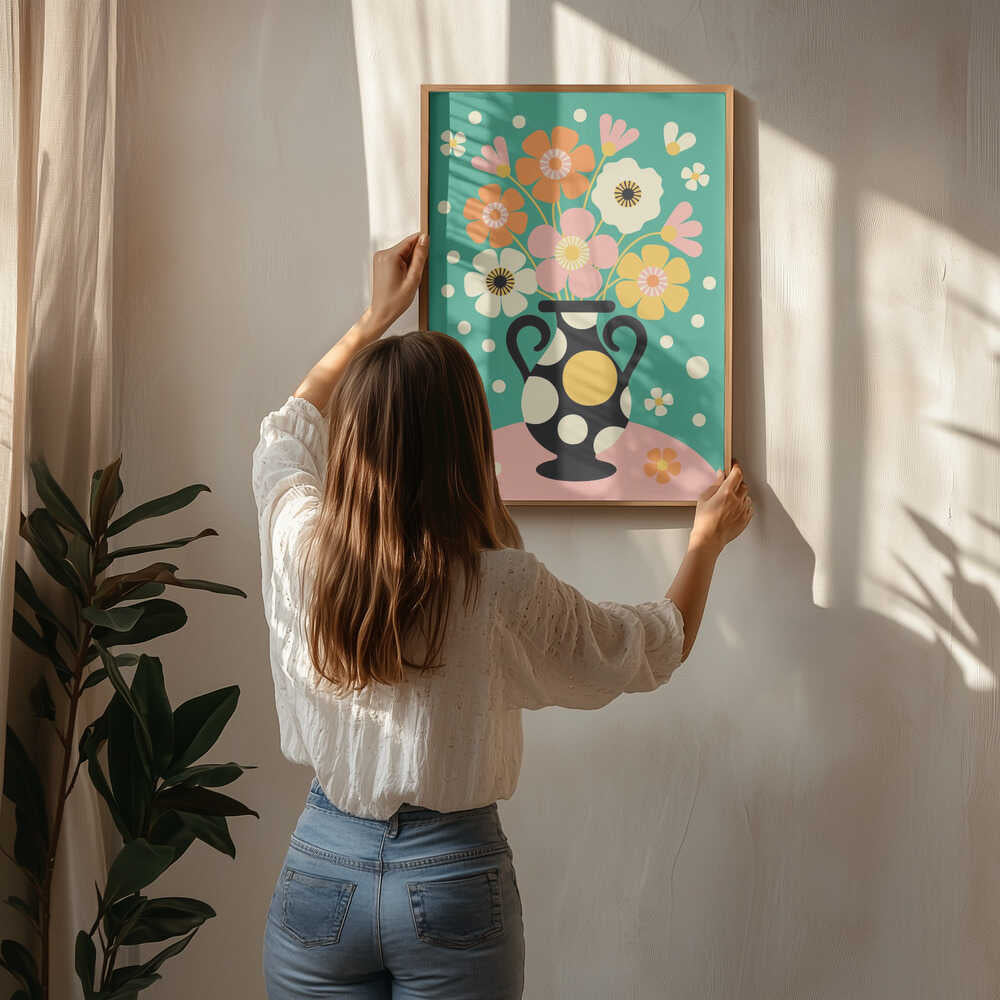 Bouquet of Bold Flowers Poster